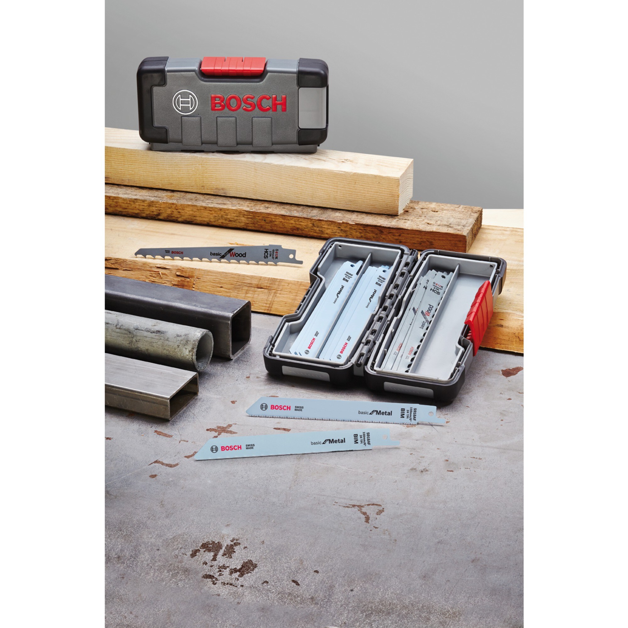 Bosch Sägeblatt-Satz Säbelsägeblatt-Satz Wood and Metal Basic, 15-teilig