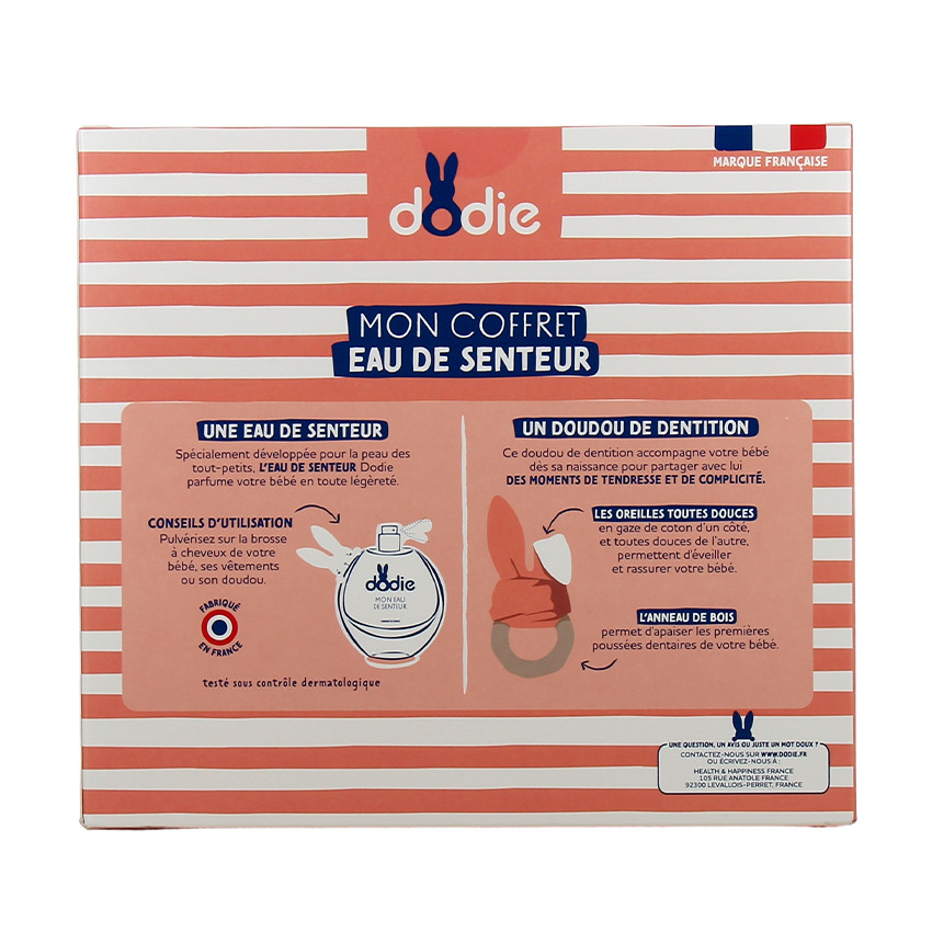 Coffret Ma 1ère eau de senteur 50ml avec doudou terracotta