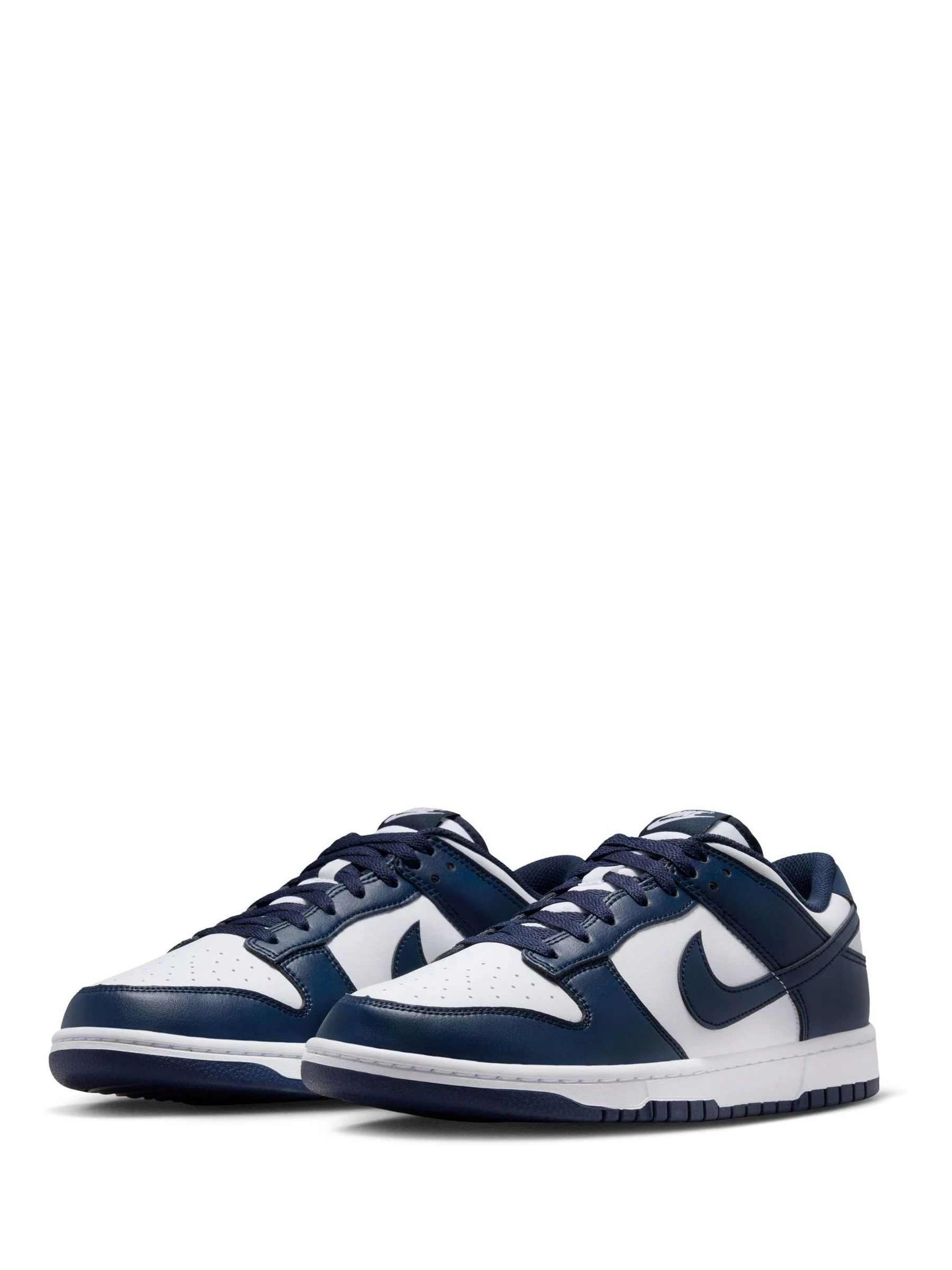 Marineblauw/wit - Nike Dunk Low sneakers