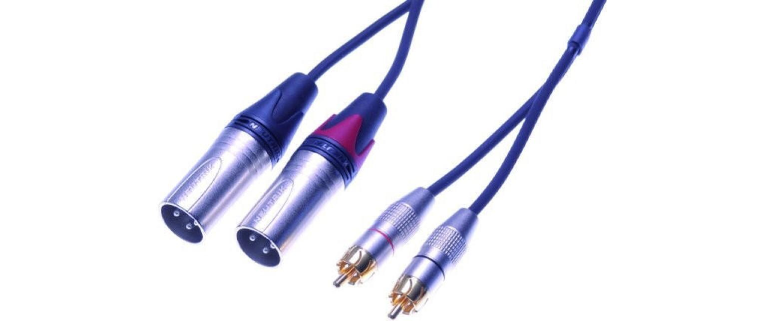 Audio-Kabel NAK1.5CM-BL Cinch - XLR 1.5 mAnschlusskabel