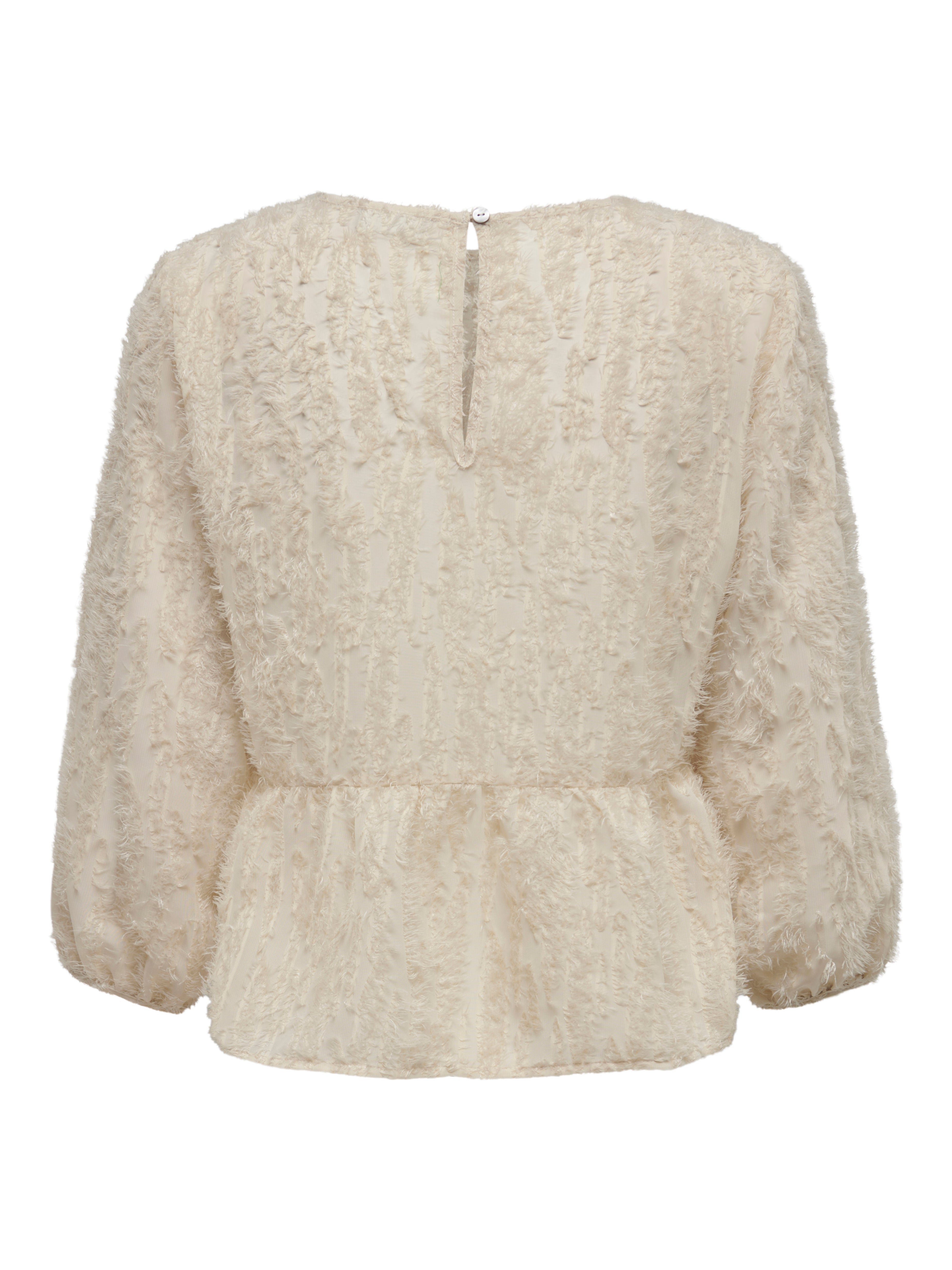 JDYKING Top mit Schößchen Whitecap Gray