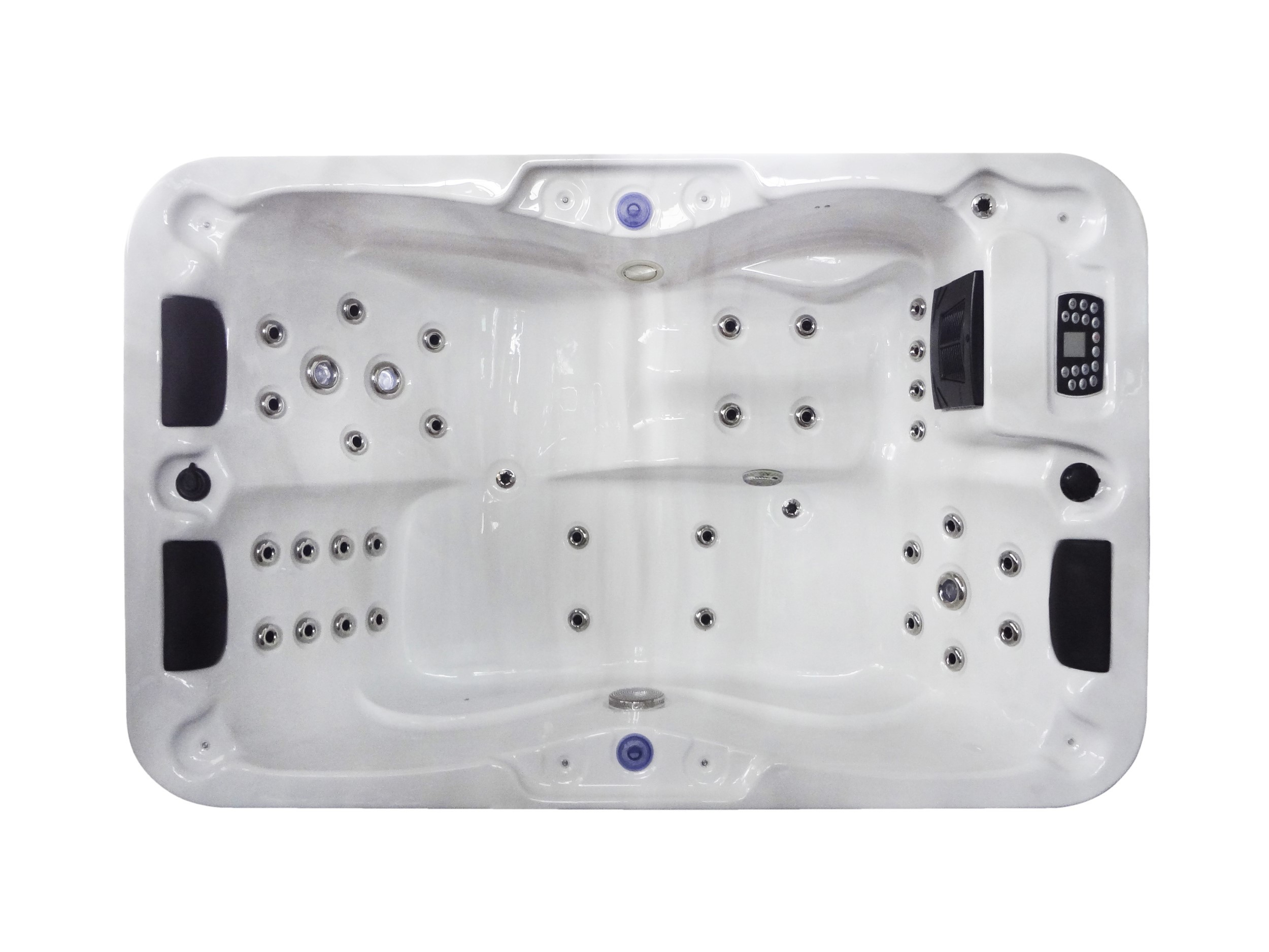 Badstuber Modena outdoor whirlpool 3-persoons wit