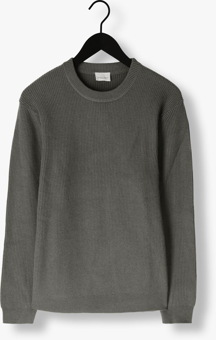PROFUOMO groene profuomo trui pullover crew neck