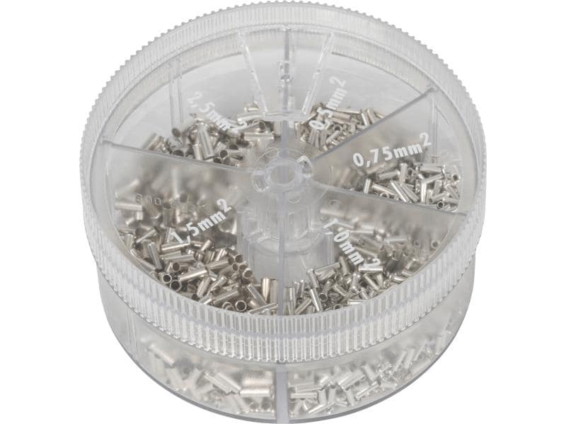 Knipex Aderendhülsen 0.5 - 2.5 mm², 1900 Stück Sortimentsbox mit Aderendhülsen