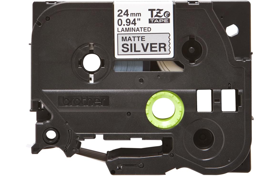 Beschriftungsband TZe-M951 Schwarz auf Silber24 mm-Beschriftungsband für Etikettendrucker