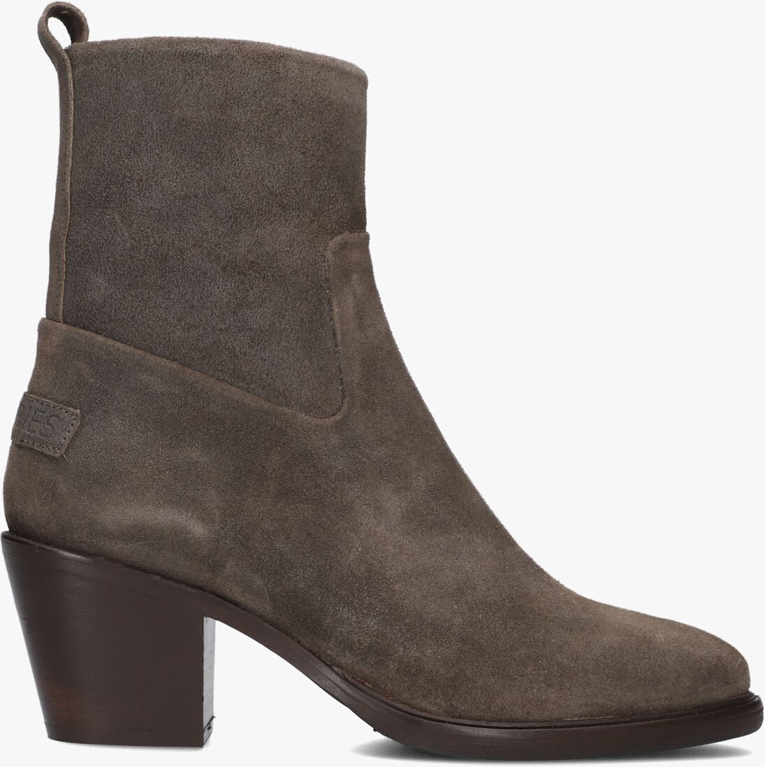 SHABBIES taupe shabbies enkellaarsjes julie ankle boot
