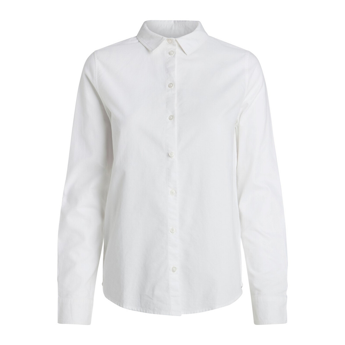 PEÇAS<br>Camisa reta de algodão
