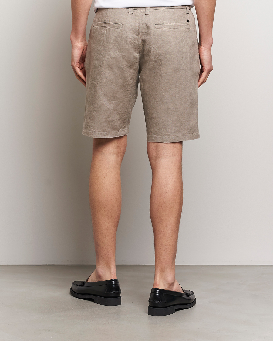 NN07 Crown Linen Shorts Greige
