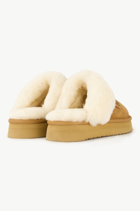 Rohde Hausschuhe, Veloursleder, Lammfellfutter