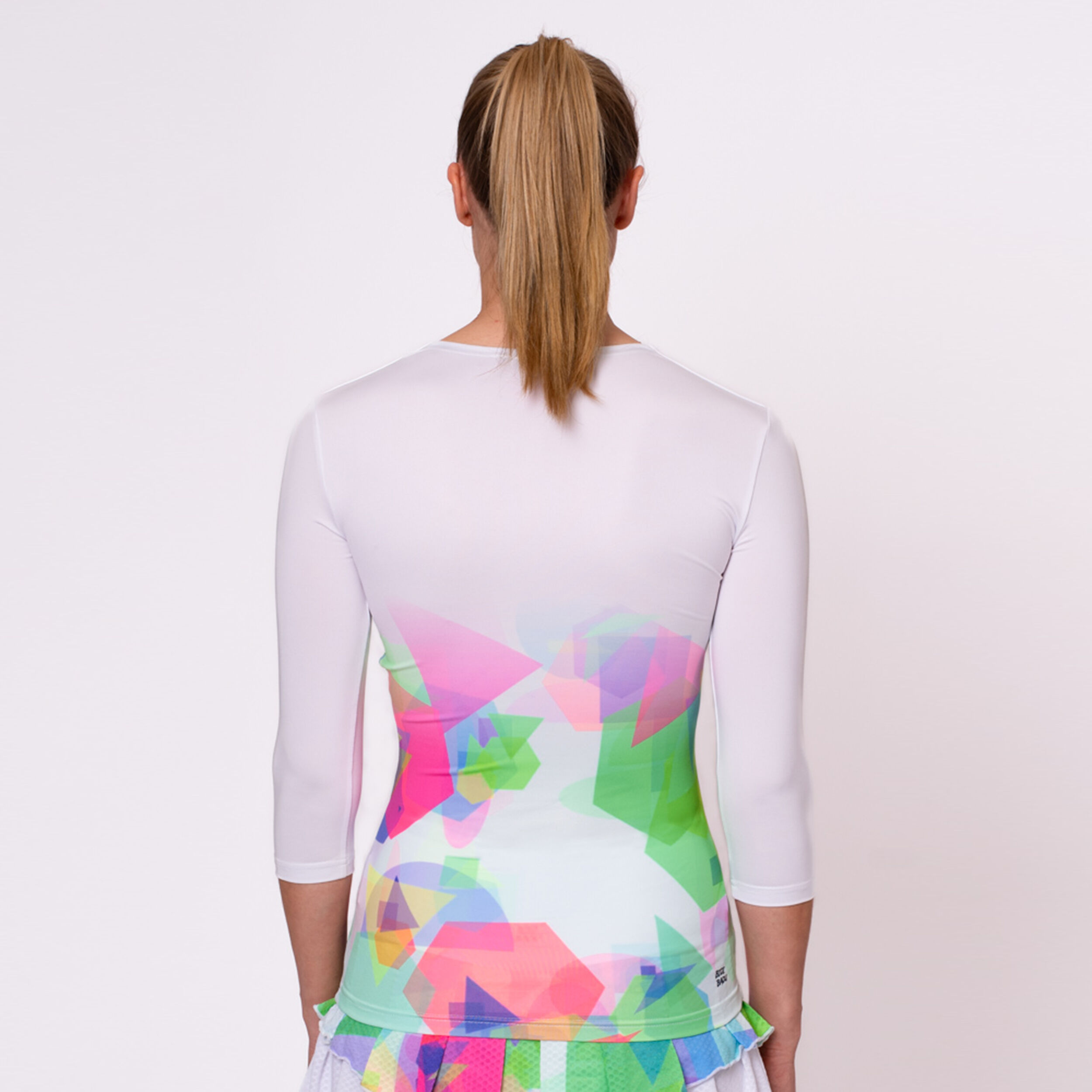 BIDI BADU Kaleido V-Neck Haut Manches Longues Femmes - Multicouleur