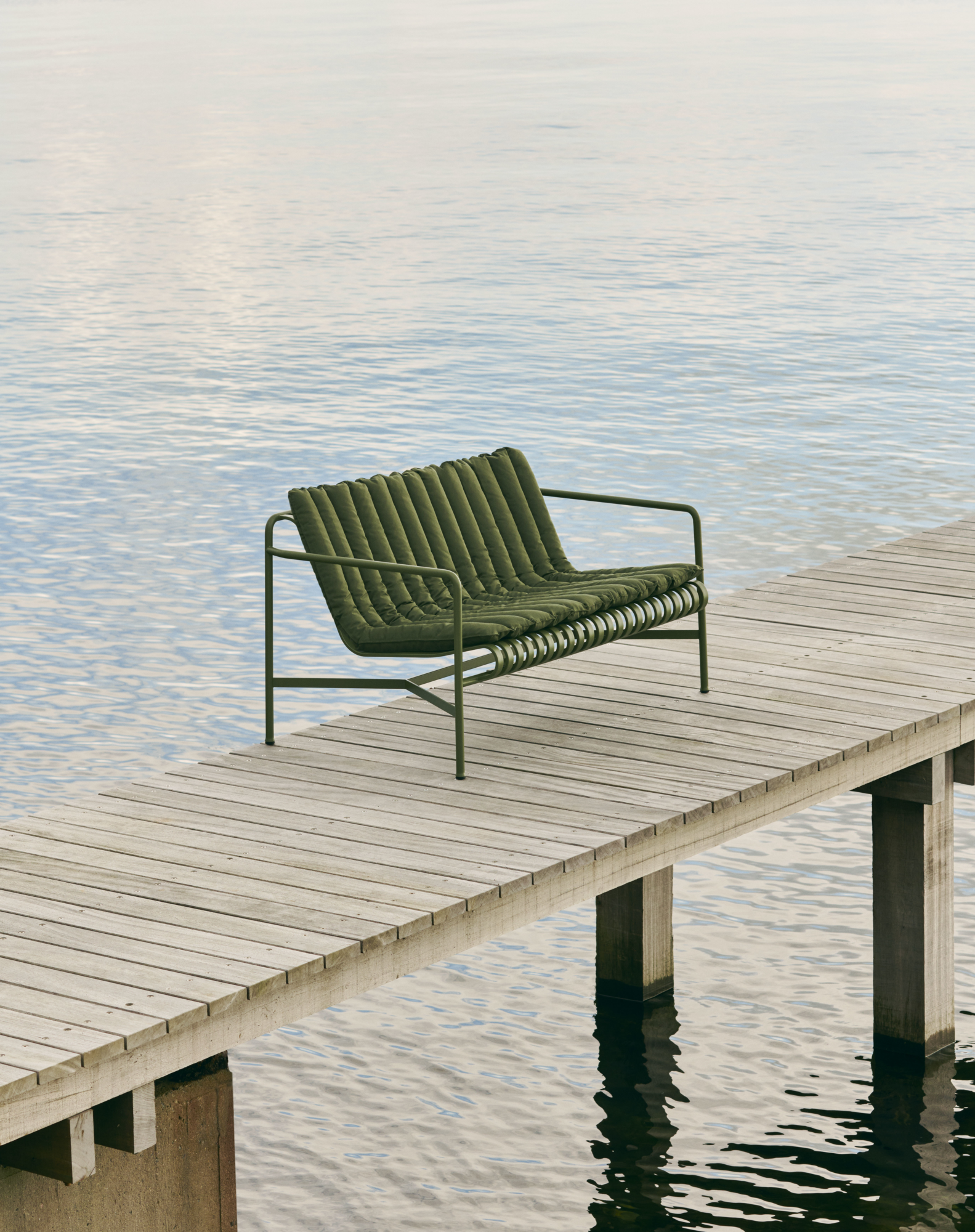 Tuinbank Palissade Lounge olive