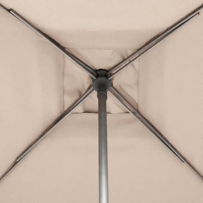 Parasol droit carré inclinable SOYA Blé