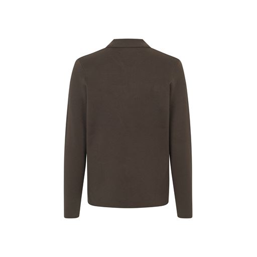 Samsøe Samsøe Guna Half Zip Striktrøje, Turkish Coffee, L