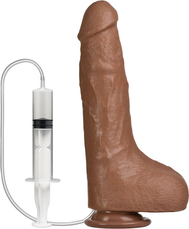 Doc Johnson Spuitende Dildo - 30 ml brown