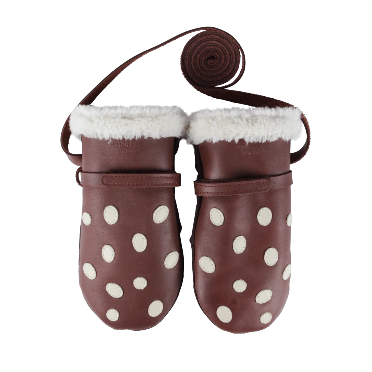 Wald Mittens | Toadstool | Burgundy Classic Leather