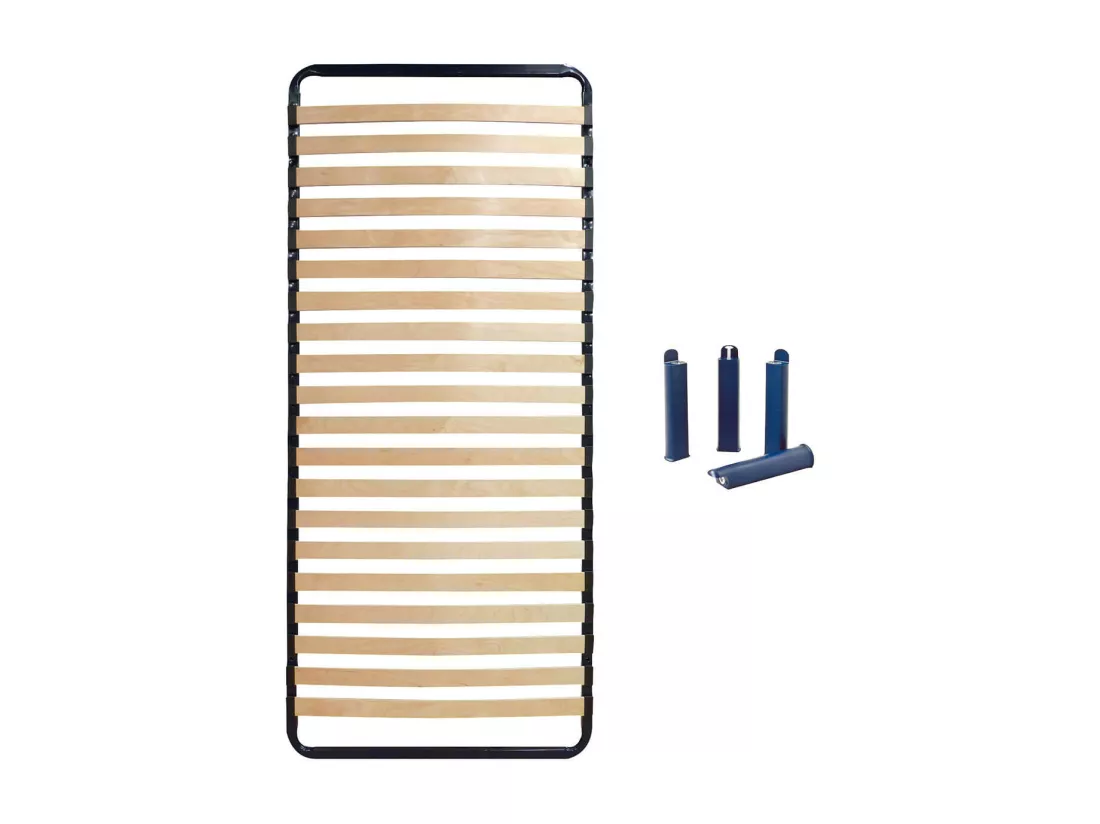 ALTOLATTES - Pack Sommier 20 Lattes 70x190cm + Pieds bleus