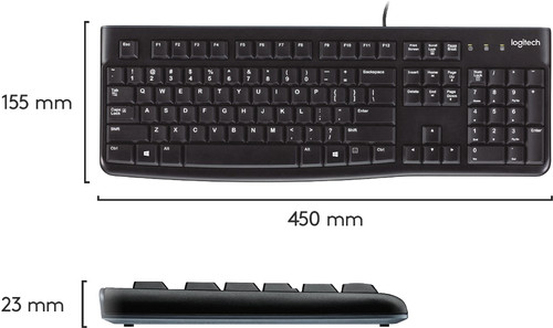 Logitech K120 Bedraad Toetsenbord Azerty