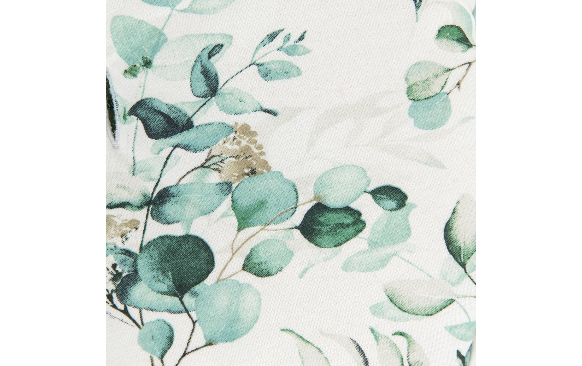 Sitzkissen Select Jersey Leaves Mint zu Alpha+Hochwertige Hochstuhlauflage