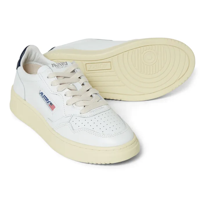 Autry Baskets Medalist Low Cuir | Bleu marine