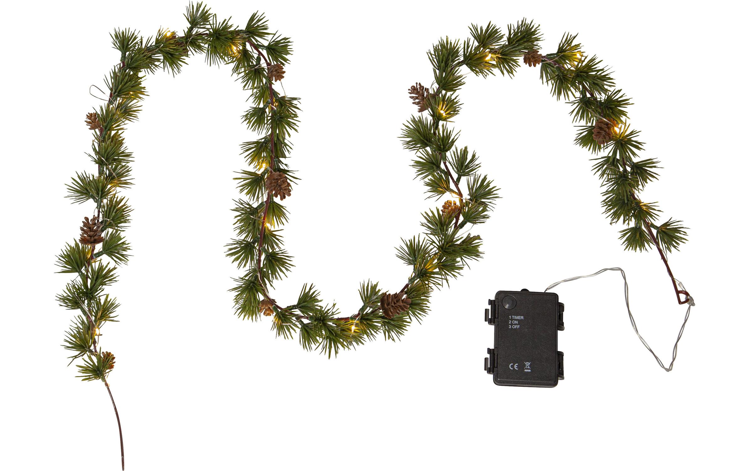 Girlande LED Larix, 140 cm, GrünLED Weihnachtsdekoration