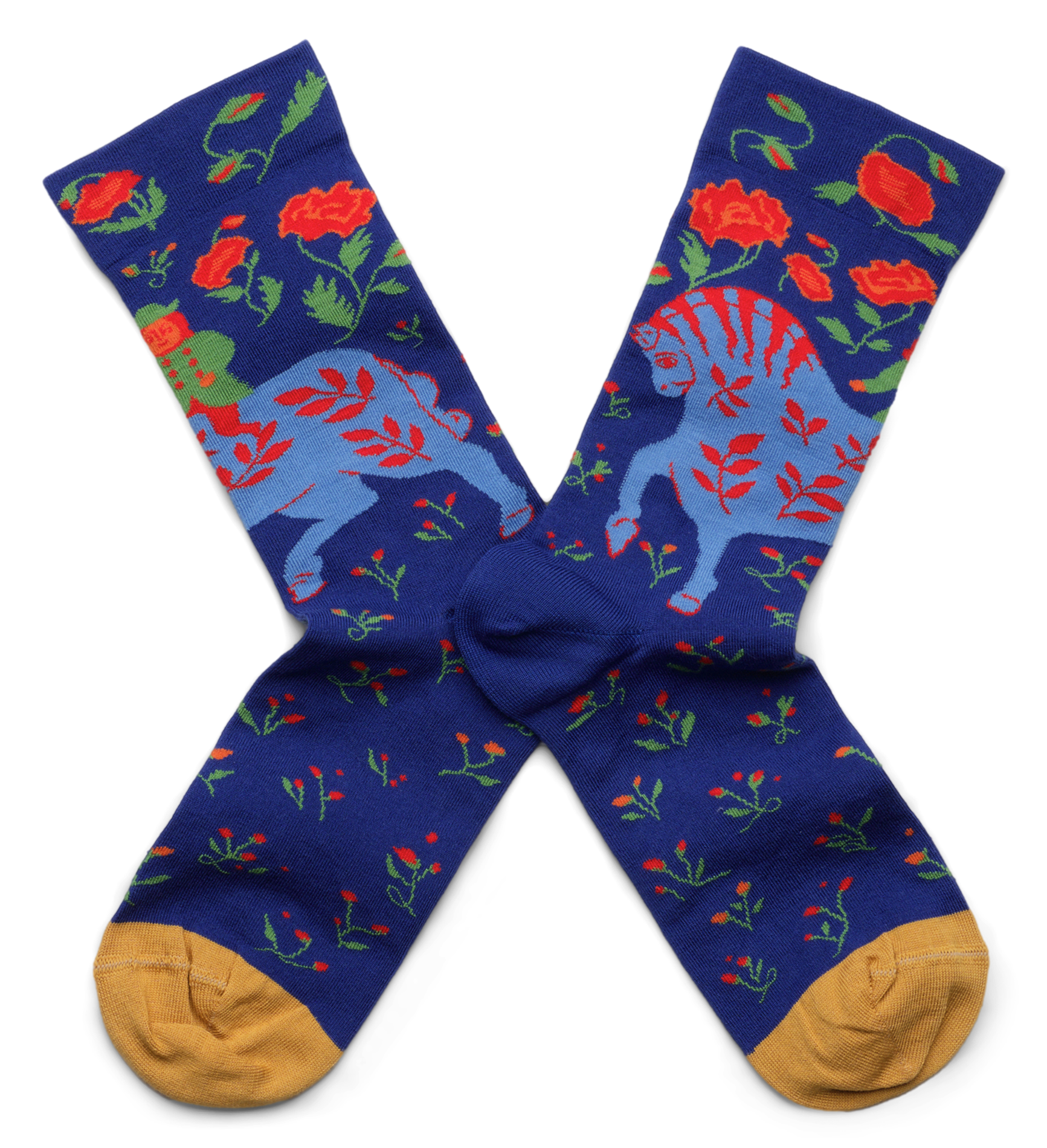Chaussettes en coton mélangé | Multicolore