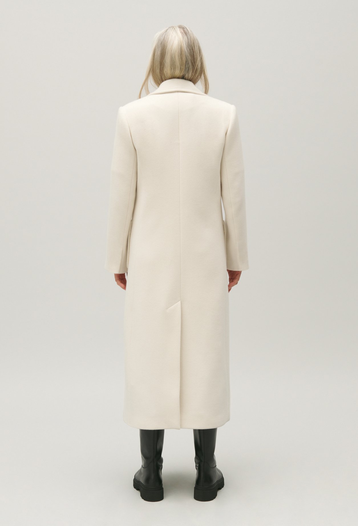 Manteau long ivoire