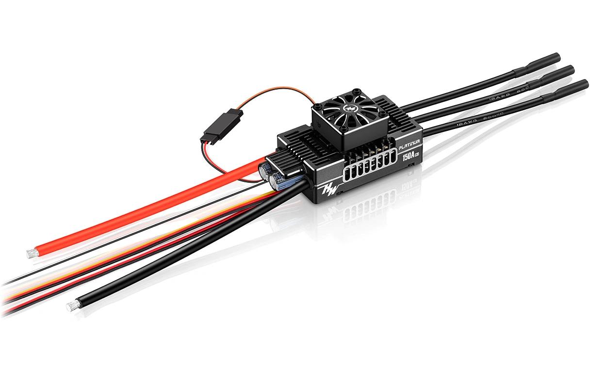 Brushless Regler Platinum Pro V5.1 150 A, 3-8S, BEC<br>Brushless ESC für Helikopter- und Starrflügler-Modelle