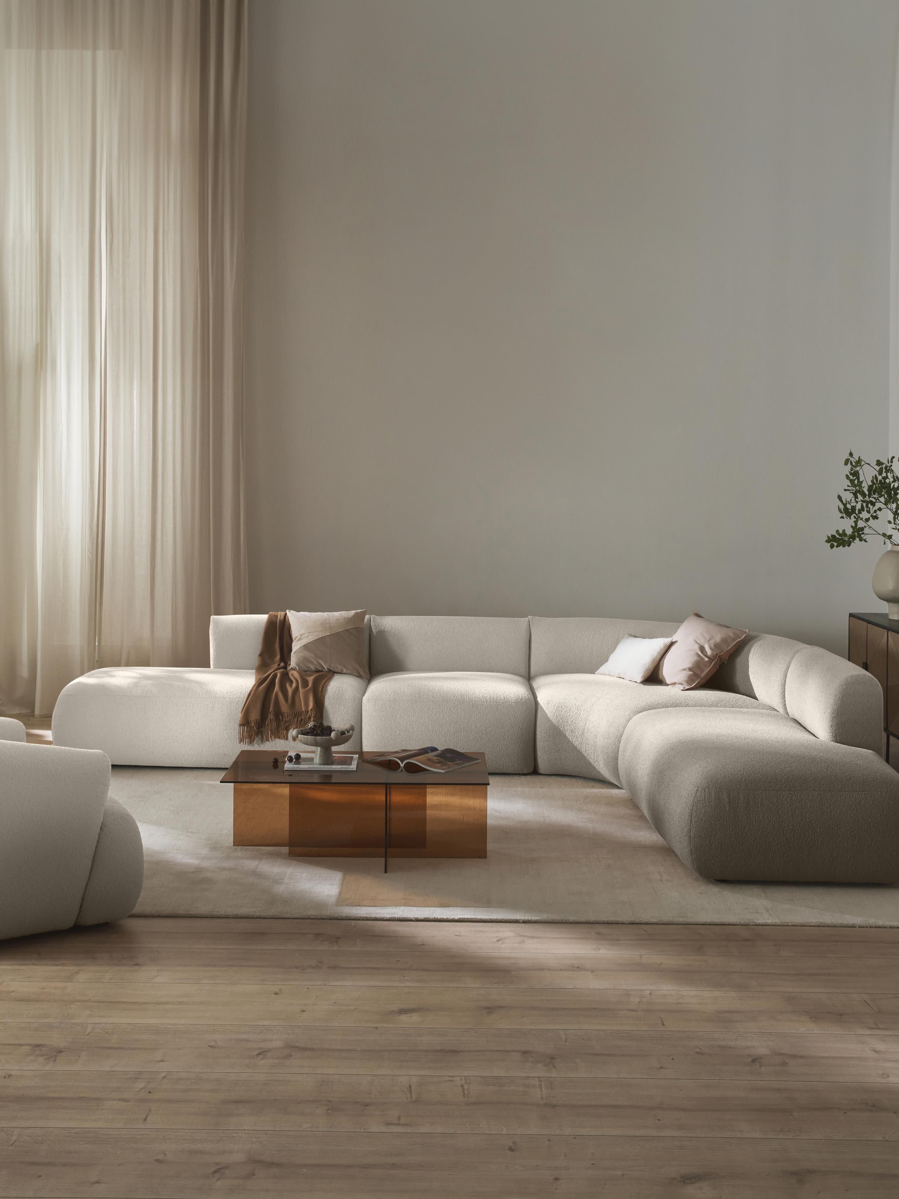 Modulaire bouclé hoekbank Sofia (4 zits)