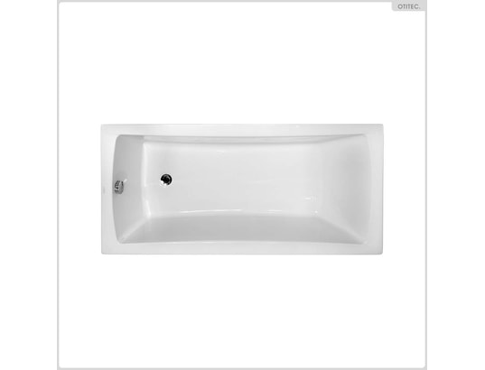 OTITEC - Baignoire rectangulaire - 160 x 70 cm - sans habillage - ave...