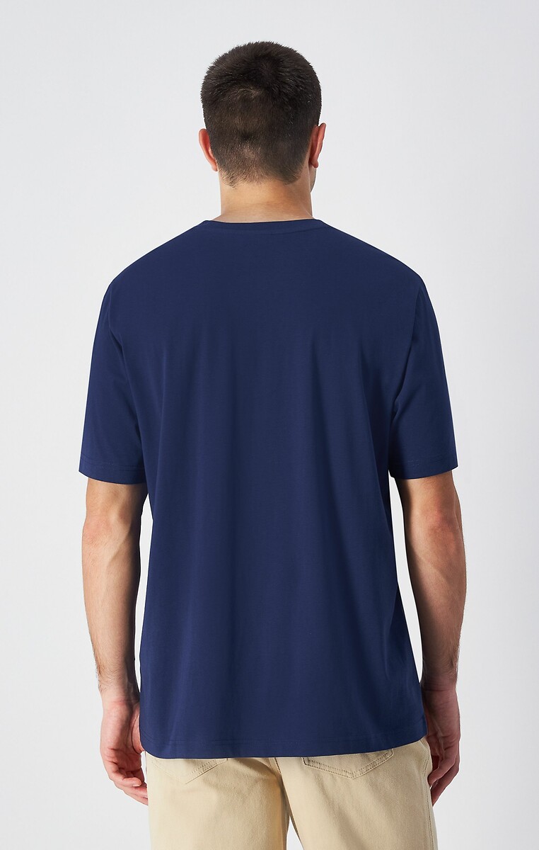 CHAMPION<br>Camiseta de manga curta com gola redonda e logotipo bordado