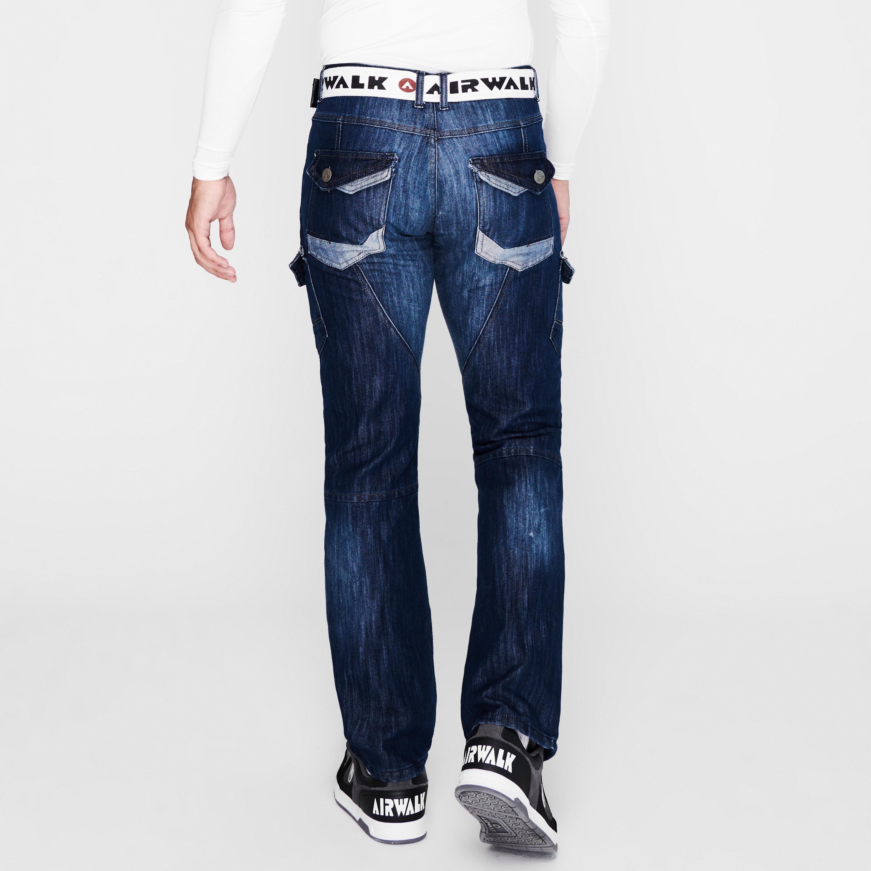 Airwalk Airwalk Belted Cargo Jeans Mens