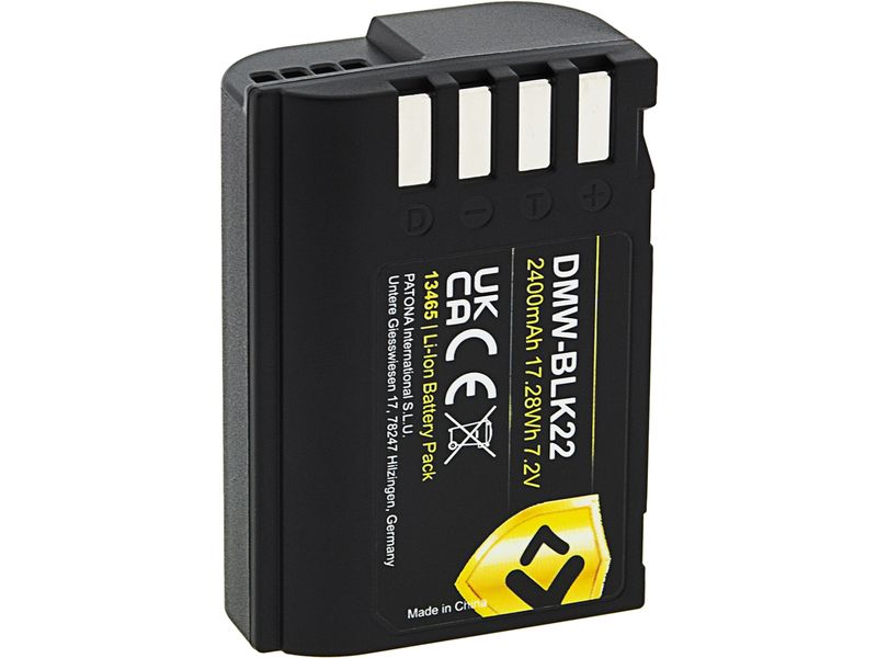 Patona PROTECT Akku für Panasonic DMW-BLK22 PROTECT Batteriesatz für Panasonic