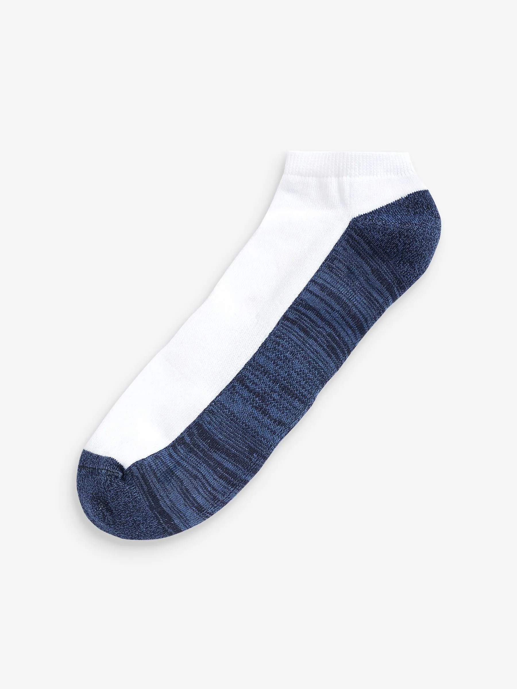 Blauw/grijs - Verpakking van 5 - Verzachte sneakersokken