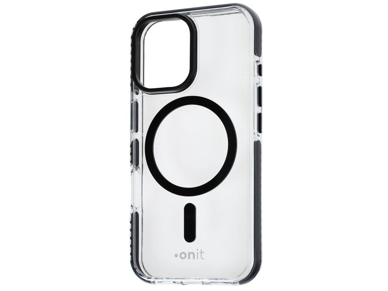 onit Back Cover Armorix iPhone 16 Schwarz transparent MagSafe-kompatible Schutzhülle, fallgeprüft nach MIL-STD-810H