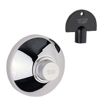Grohe Universeel afbouwdeel inbouw stopkraan m. rozet m. steeksleutel chroom