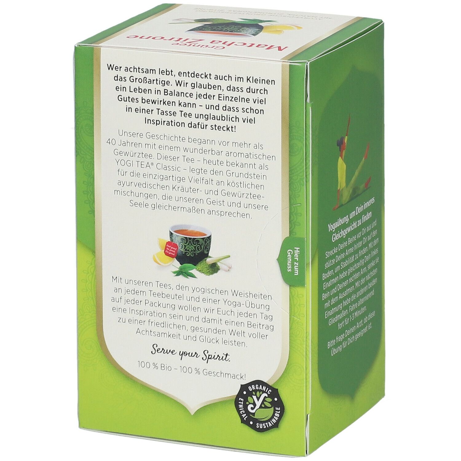 YOGI TEA® Grüntee Matcha Zitrone, Grüner Bio-Tee