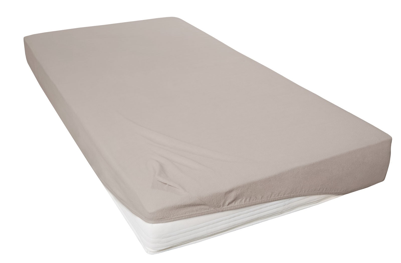 Vario Spannbetttuch Teddy-Flausch 180 - 200 x 200 cm kiesel