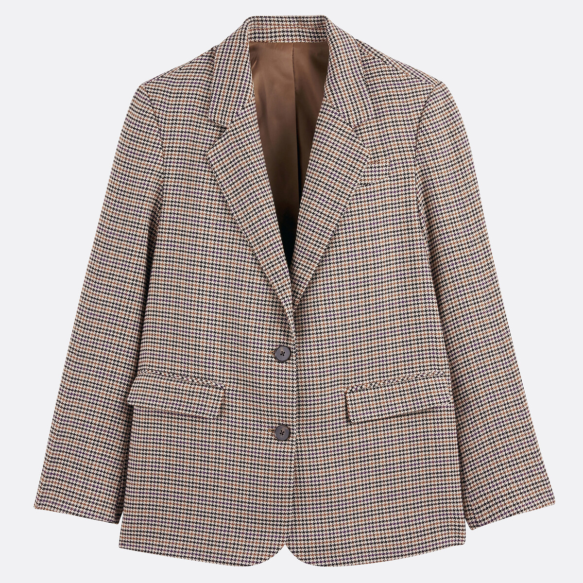 COLEÇÃO LA REDOUTE<br>Jaqueta xadrez, corte reto