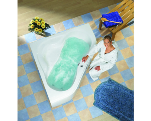 Schort voor Luxor hoekbad 140cm, wit