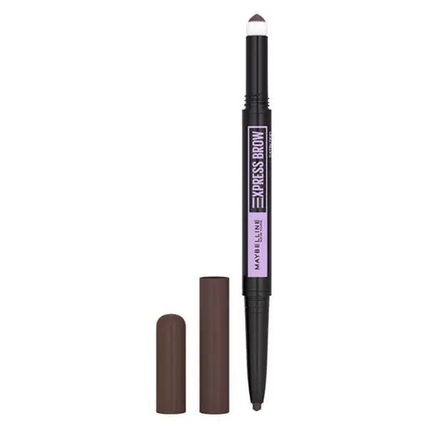 Maybelline New York Express Brow Duo Lápis para Sobrancelhas + Pó Nº 04 Castanho Escuro