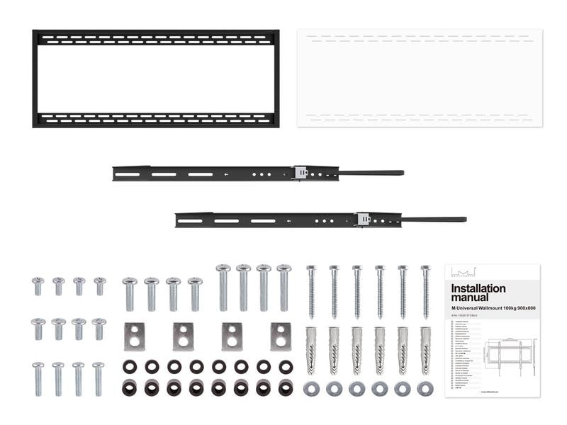 Multibrackets Wandhalterung Universal Wallmount HD 100 kg 9 MB Wandhalterung bis 100