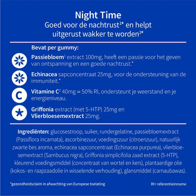 Valdispert Night Time Natural Gummies 45 stuks