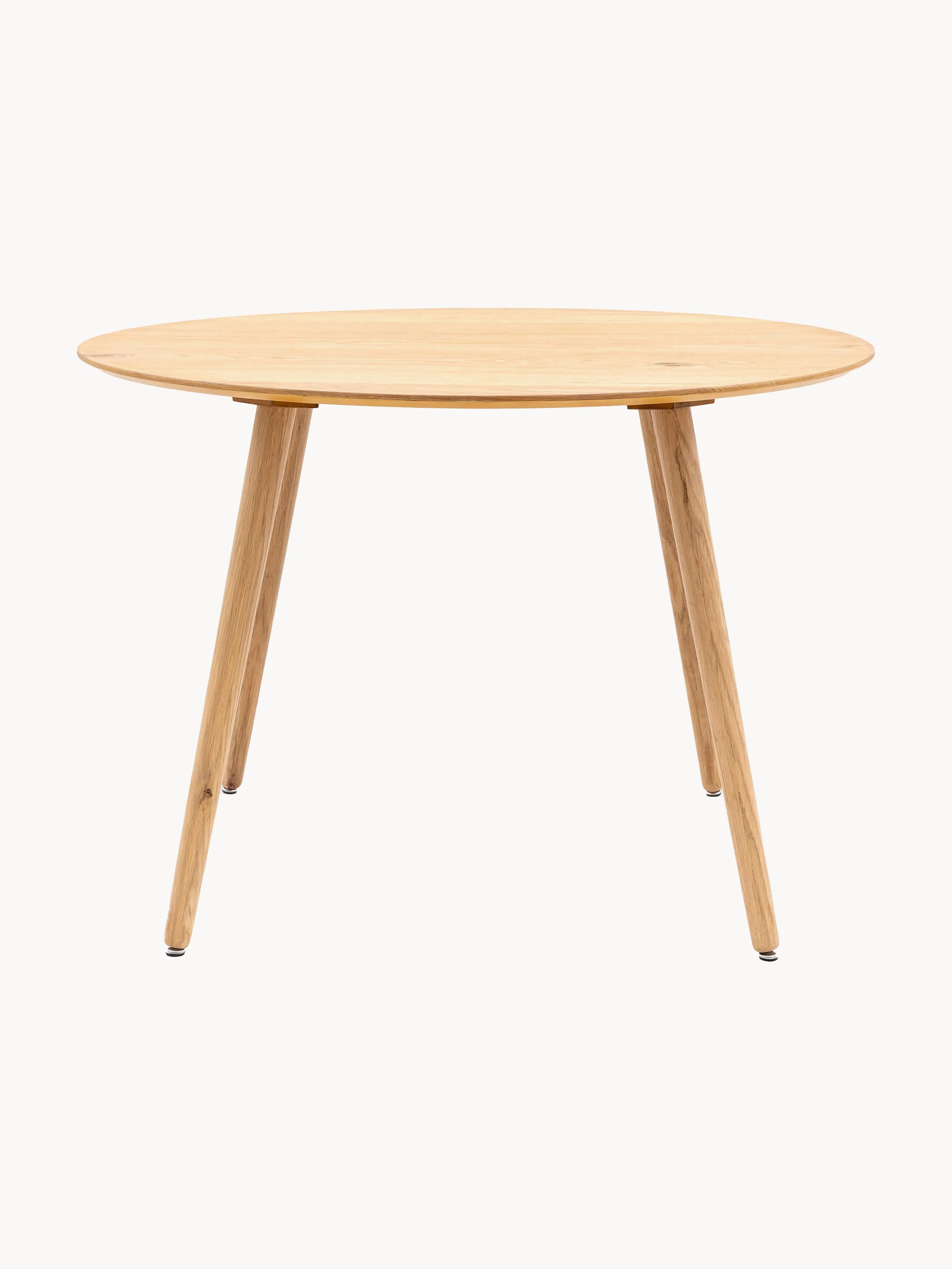 Ronde eikenhouten eettafel Hatfield, Ø 110 cm