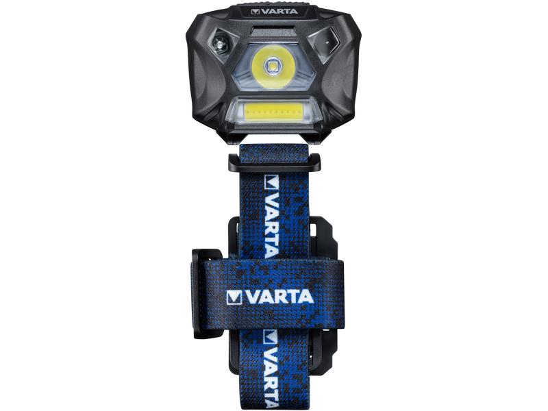 Varta Stirnlampe Work Flex Motion Sensor H20 Schwarz Mit Bewegungssensor für freihändiges Arbeiten, für alle Arten von Projekten.