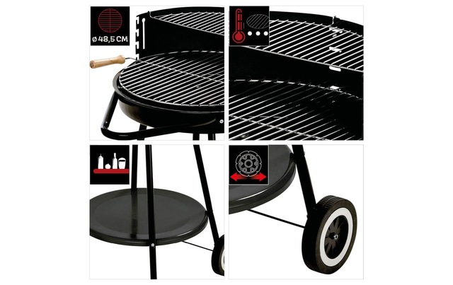 LANDMANN Holzkohlegrill »- 66.5 cm« Rundgrill