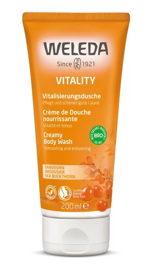 Weleda Vitality Creamy Body Wash - 200 ml.