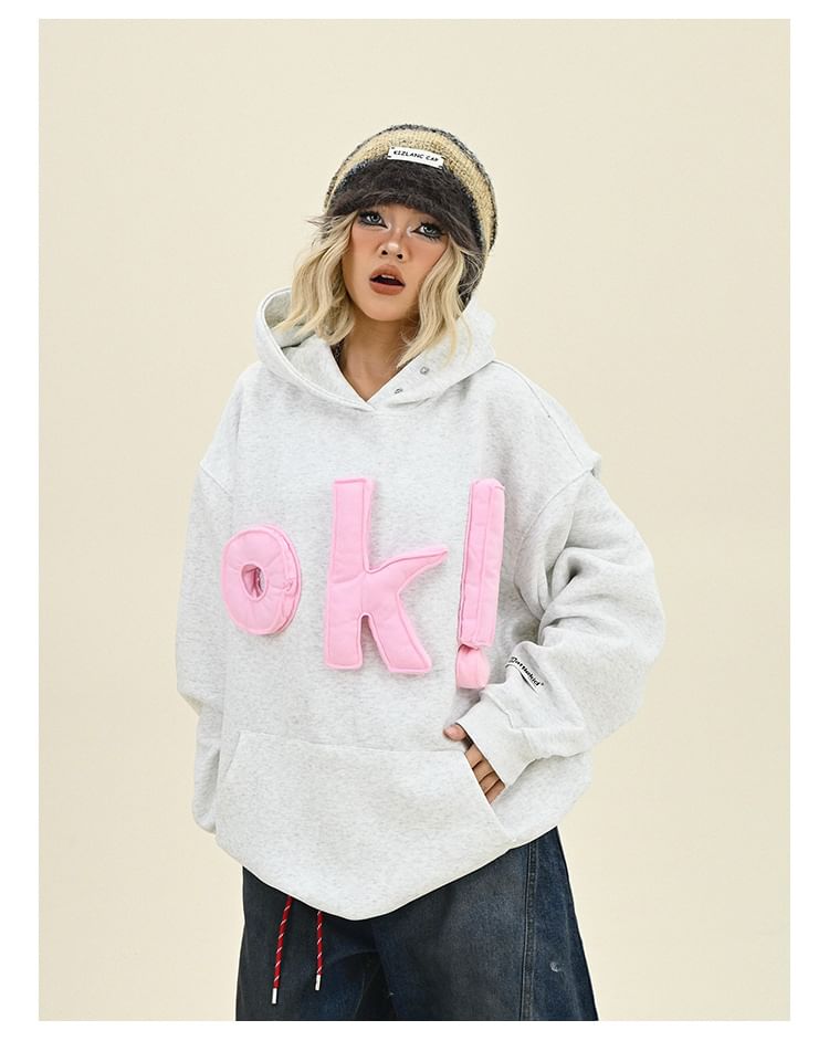 Iduna - Oversized hoodie met letters