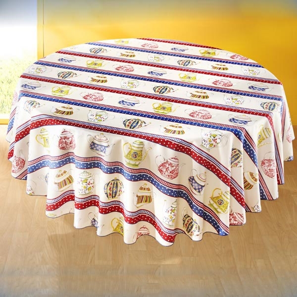 Nappe collection théières ronde ou rectangulaire
