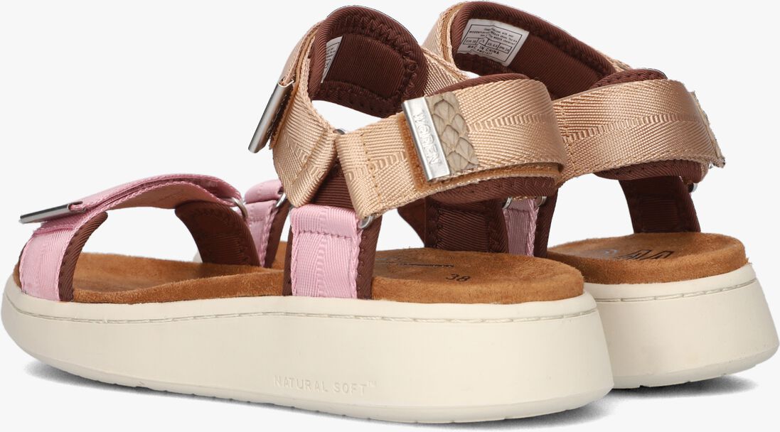 WODEN roze woden sandalen line