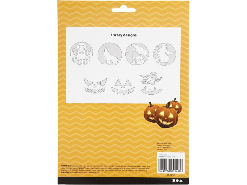 Creativ Company Kürbisschnitzen Kürbisschnitzen 5er Set 5er Kürbisschnitzset